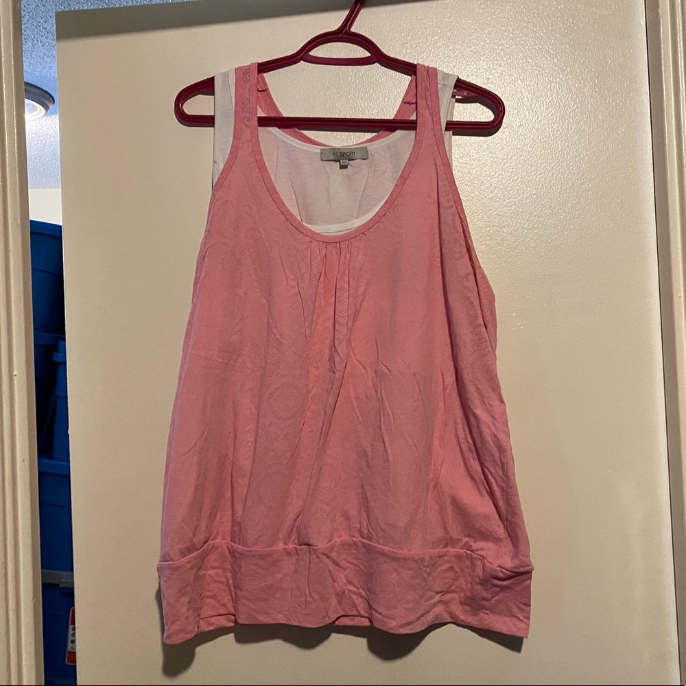 ADDITION ELLE SPORT PEEP HOLE TANK TOP